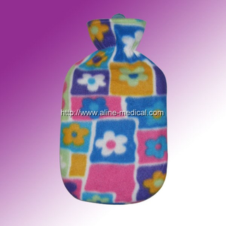 Rubber Hot Water Bottles W/Cloth Cover
