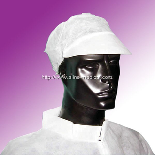 Work cap with peak