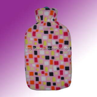 Rubber Hot Water Bottles W/Cloth Cover