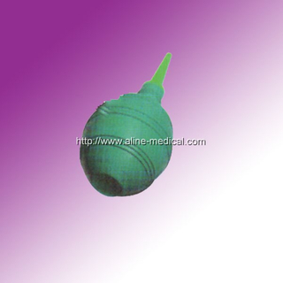 Pear shape syringe vaginal douche