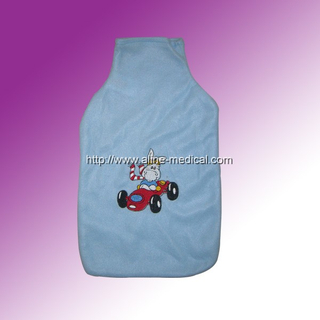 Rubber Hot Water Bottles W/Cloth Cover