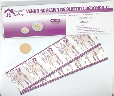 Adhesive wound plaster