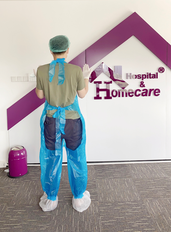PROTECTIVE APRON JUMPSUIT TYPE