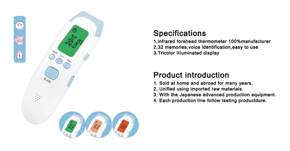 Hot sell Hospital Non Contact infrared forehead Baby Thermometer